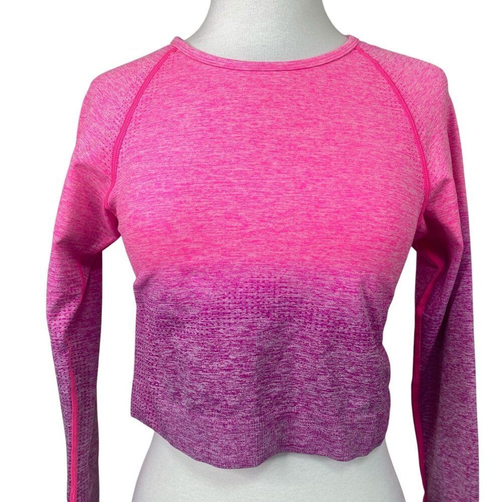 Victoria's Secret Seamless Cropped Fitted Top Size Large